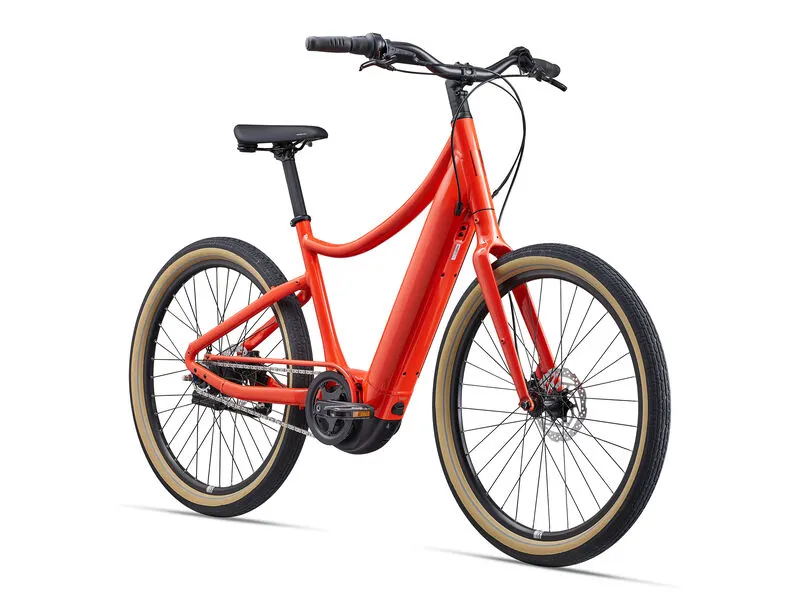2024 Momentum Vida E Mid Step Electric Bike Tequila Sunrise